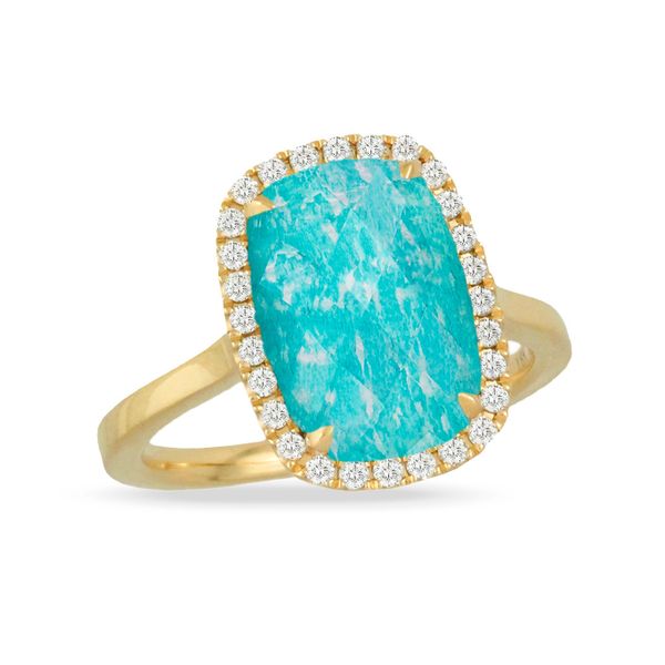 18K Yellow Gold Amazonite Fashion Ring Saxons Fine Jewelers Bend, OR