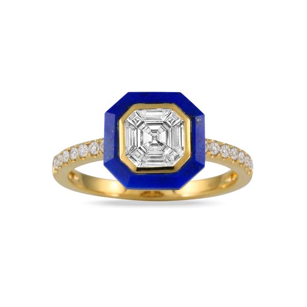 18K Yellow Gold Lapis Lazuli Fashion Ring John Herold Jewelers Randolph, NJ