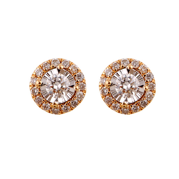 14KT Yellow Gold Classic Book Fashion Earrings - 1/4 ctw Maharaja's Fine Jewelry & Gift Panama City, FL