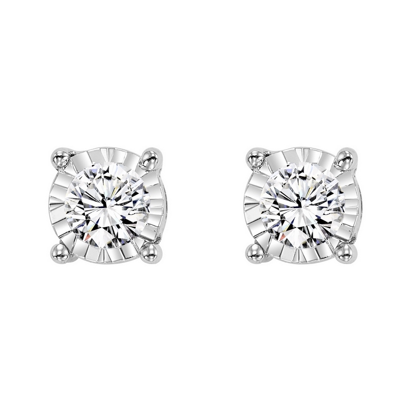 14KT White Gold & Diamond Classic Book Tru Reflection Fashion Earrings    - 1/4 ctw Ross's Fine Jewelers Kilmarnock, VA