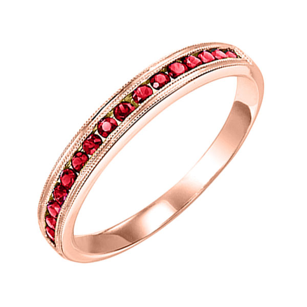 10KT Pink Gold Classic Book Stackable Fashion Ring Patterson's Diamond Center Mankato, MN