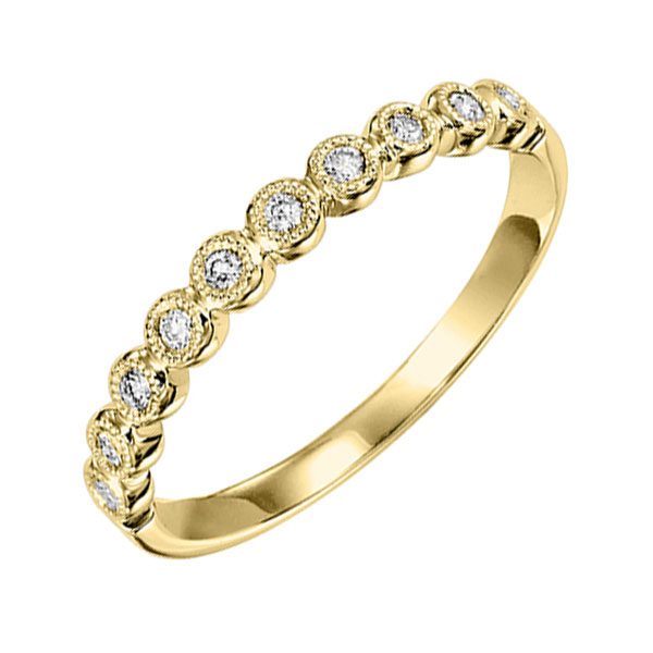 10KT Yellow Gold & Diamond Classic Book Stackable Fashion Ring   - 1/10 ctw Ross's Fine Jewelers Kilmarnock, VA