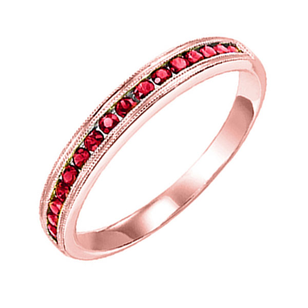 14KT Pink Gold Classic Book Stackable Fashion Ring Ross's Fine Jewelers Kilmarnock, VA