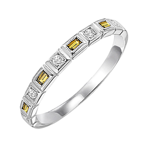 10KT White Gold & Diamond Classic Book Stackable Fashion Ring  - 1/10 ctw Ross's Fine Jewelers Kilmarnock, VA