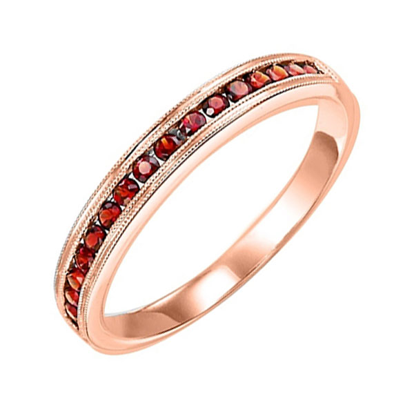 10KT Pink Gold Classic Book Stackable Fashion Ring Malak Jewelers Charlotte, NC