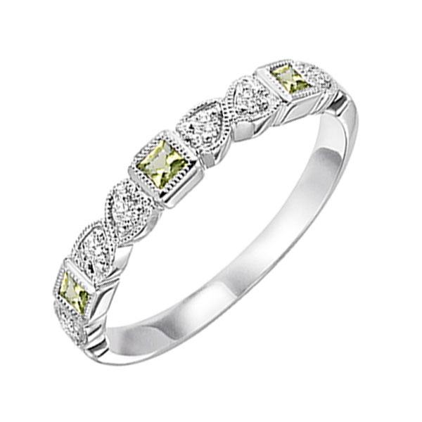 14KT White Gold & Diamond Classic Book Stackable Fashion Ring   - 1/10 ctw Ross's Fine Jewelers Kilmarnock, VA