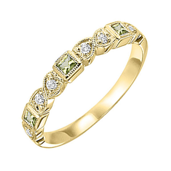 14KT Yellow Gold & Diamond Classic Book Stackable Fashion Ring   - 1/10 ctw Ross's Fine Jewelers Kilmarnock, VA