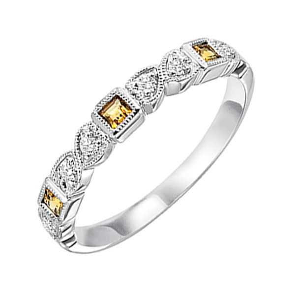 14KT White Gold & Diamond Classic Book Stackable Fashion Ring  - 1/10 ctw Ross's Fine Jewelers Kilmarnock, VA