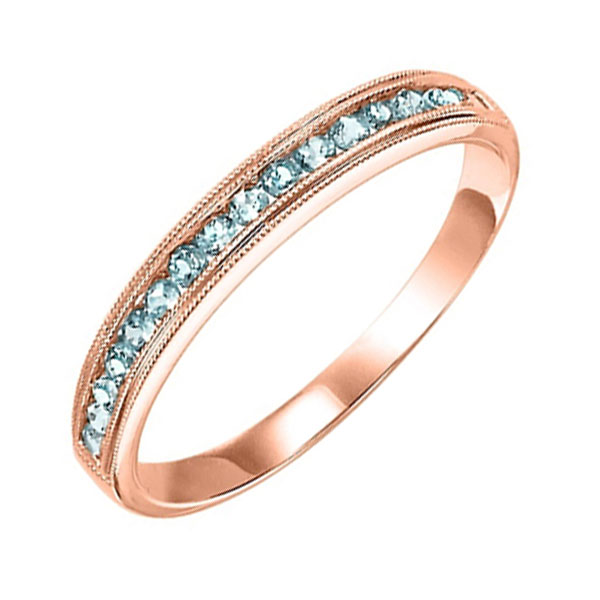 14KT Pink Gold & Diamond Classic Book Stackable Fashion Ring - 1/4 cts Don's Jewelry & Design Washington, IA