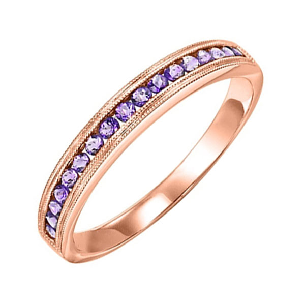 14KT Pink Gold Classic Book Stackable Fashion Ring Malak Jewelers Charlotte, NC