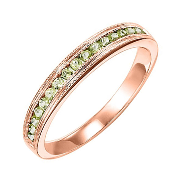14KT Pink Gold & Diamond Classic Book Stackable Fashion Ring - 1/4 cts Biondi Diamond Jewelers Aurora, CO
