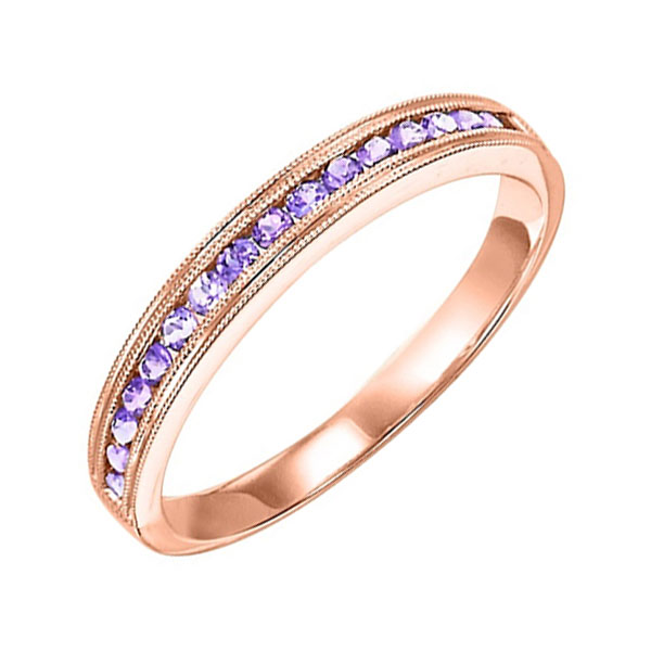 10KT Pink Gold Classic Book Stackable Fashion Ring Patterson's Diamond Center Mankato, MN