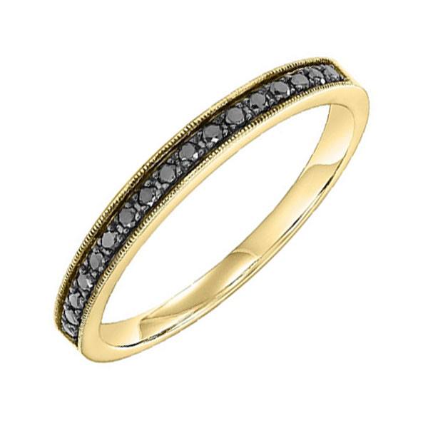 10KT Yellow Gold & Diamond Classic Book Stackable Fashion Ring  - 1/6 ctw Malak Jewelers Charlotte, NC
