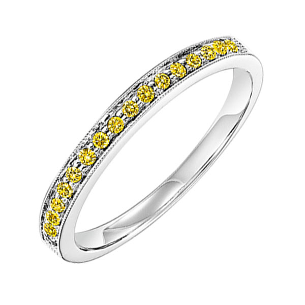 10KT White & Yellow Gold & Diamond Classic Book Stackable Fashion Ring  - 1/8 ctw Ross's Fine Jewelers Kilmarnock, VA