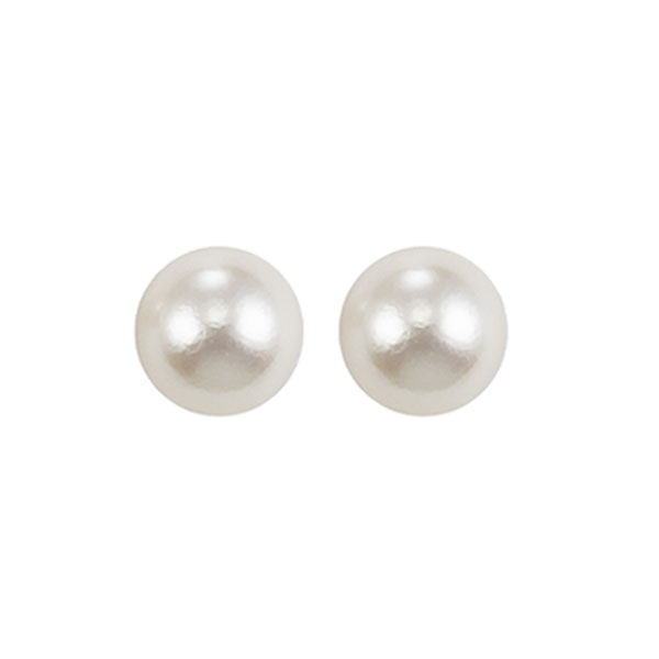 Silver (SLV 995) Classic Book Freshwater Pearls Fashion Earrings Don's Jewelry & Design Washington, IA