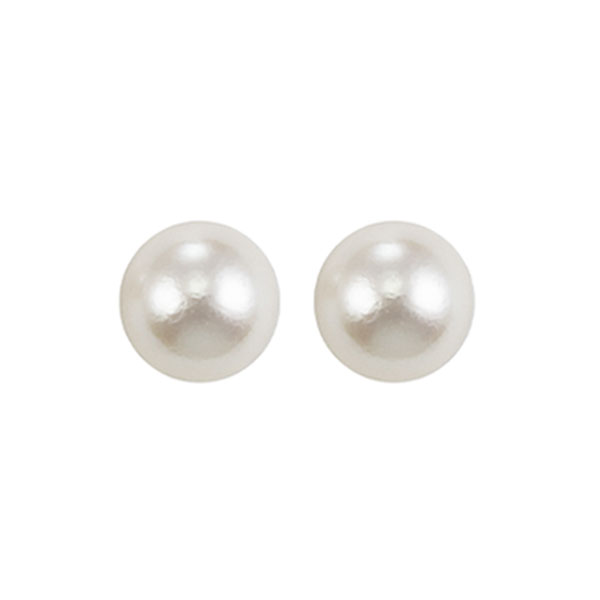 Silver (SLV 995) Classic Book Freshwater Pearls Fashion Earrings Malak Jewelers Charlotte, NC