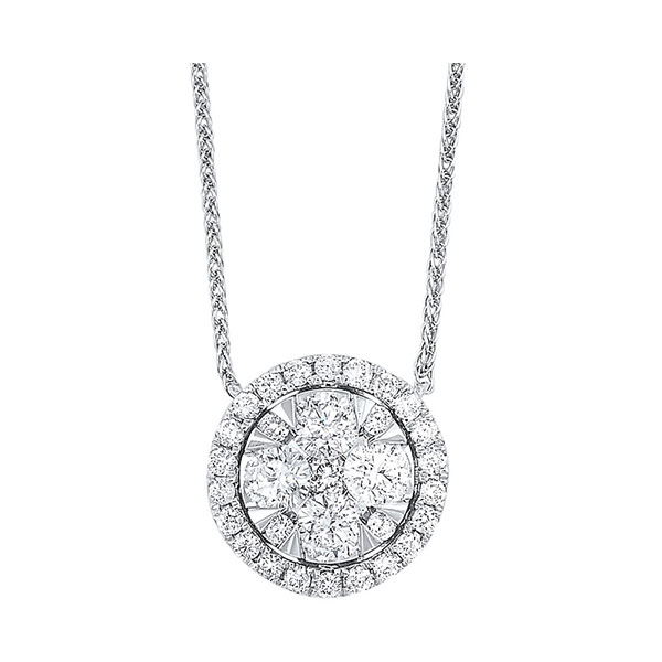 14KT White Gold & Diamond Classic Book Starbright Neckwear Necklace  - 1/2 ctw E.M. Smith Family Jewelers Chillicothe, OH