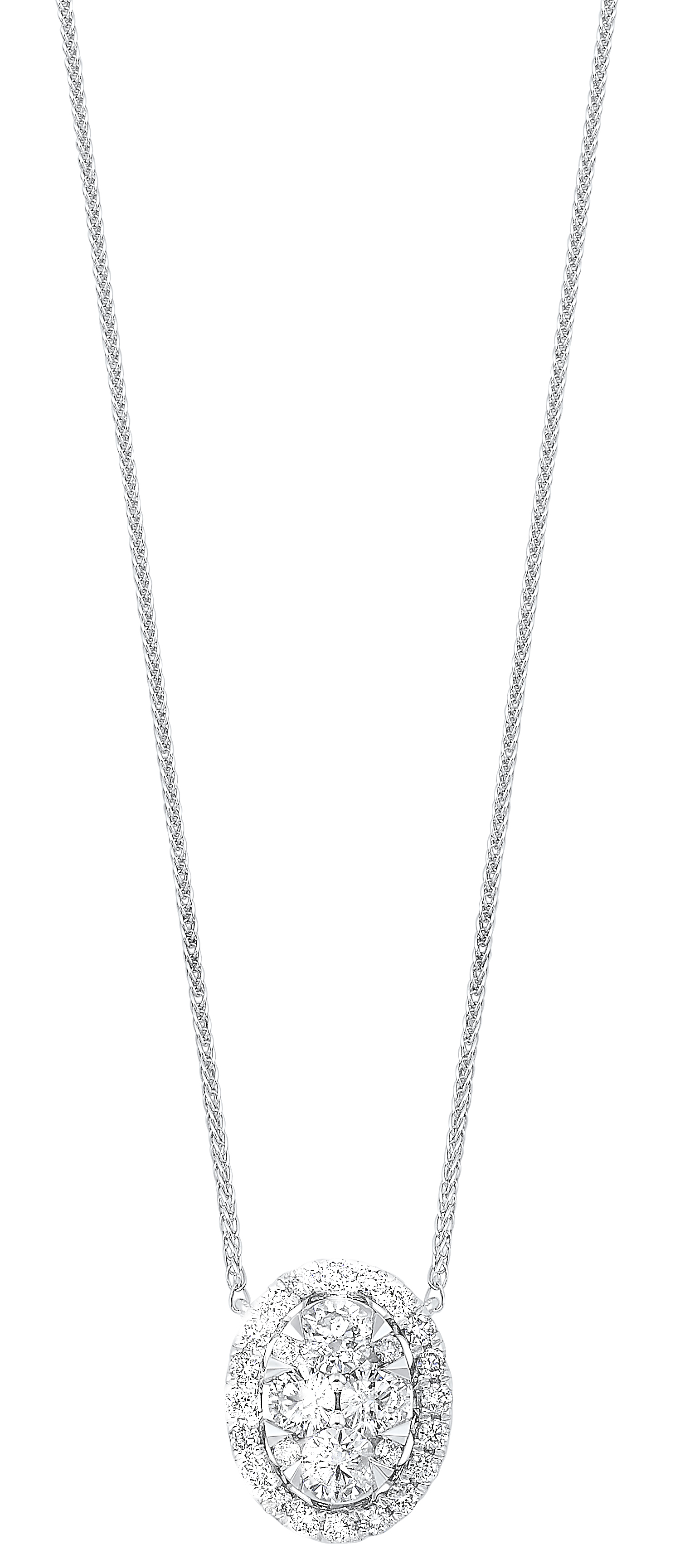 14KT White Gold & Diamond Classic Book Starbright Neckwear Necklace  - 1/4 ctw Ross's Fine Jewelers Kilmarnock, VA