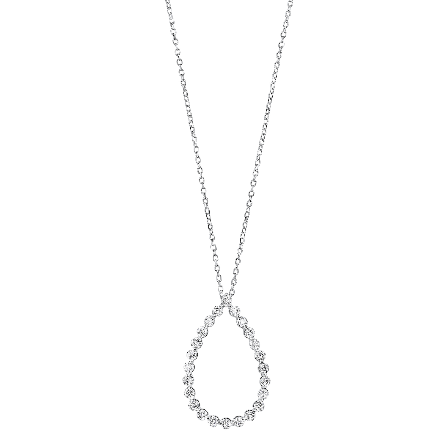 14KT White Gold & Diamond Classic Book Single Prong Neckwear Pendant  - 1/2 ctw Ross's Fine Jewelers Kilmarnock, VA
