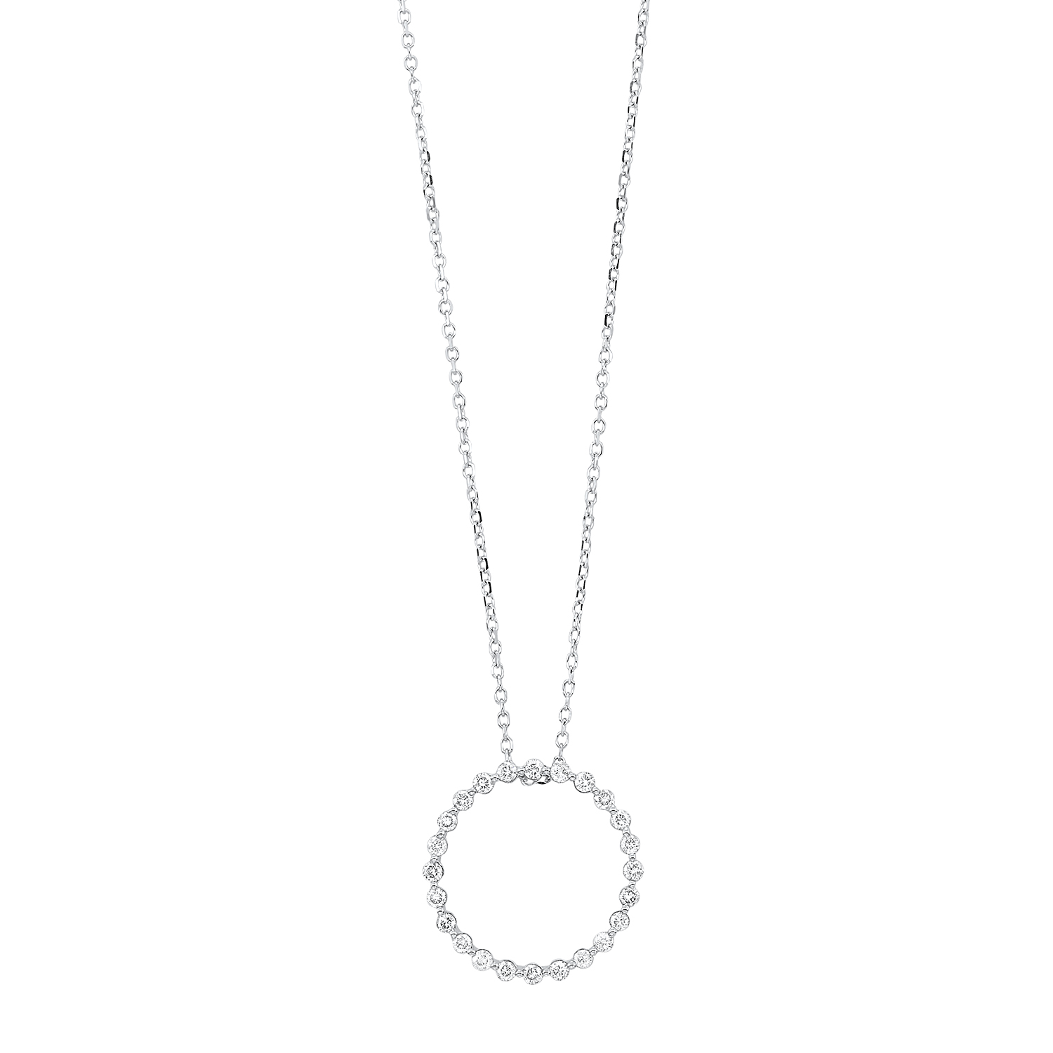 14KT White Gold & Diamond Classic Book Single Prong Neckwear Pendant  - 1/4 ctw Ross's Fine Jewelers Kilmarnock, VA
