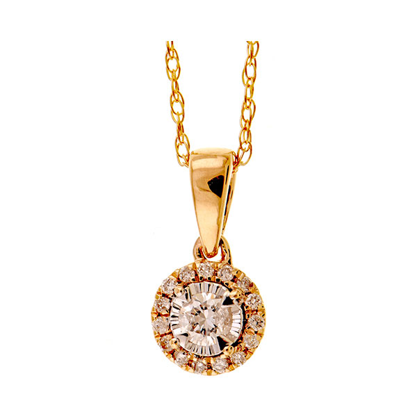 14KT Yellow Gold & Diamond Classic Book Neckwear Pendant  - 1/10 ctw E.M. Smith Family Jewelers Chillicothe, OH