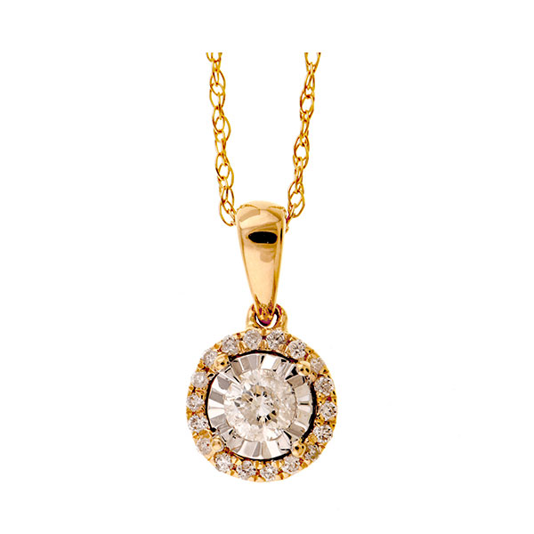 14KT Yellow Gold & Diamond Classic Book Neckwear Pendant  - 1/6 ctw Malak Jewelers Charlotte, NC