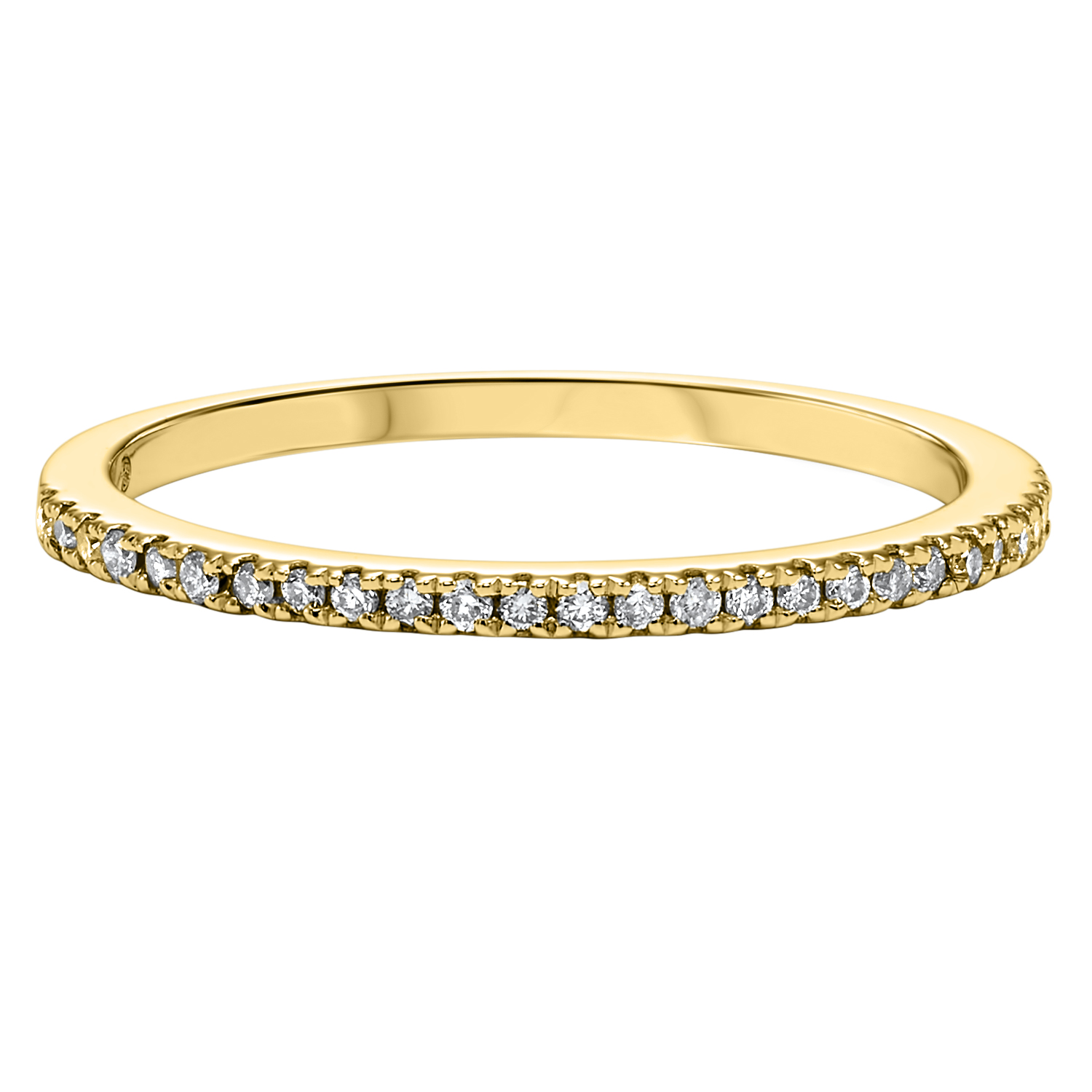 14KT Yellow Gold & Diamond Classic Book Stackable Fashion Ring  - 1/8 ctw Ross's Fine Jewelers Kilmarnock, VA