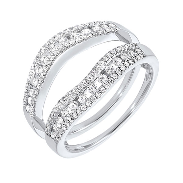 14KT White Gold & Diamond Classic Book Diamond Wraps Fashion Ring    - 1/2 ctw Ross's Fine Jewelers Kilmarnock, VA