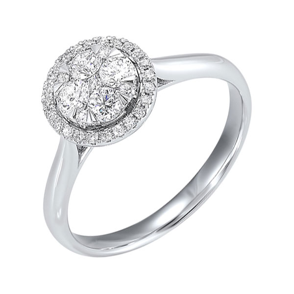 14KT White Gold & Diamond Classic Book Starbright Fashion Ring  - 1/4 ctw Armentor Jewelers New Iberia, LA