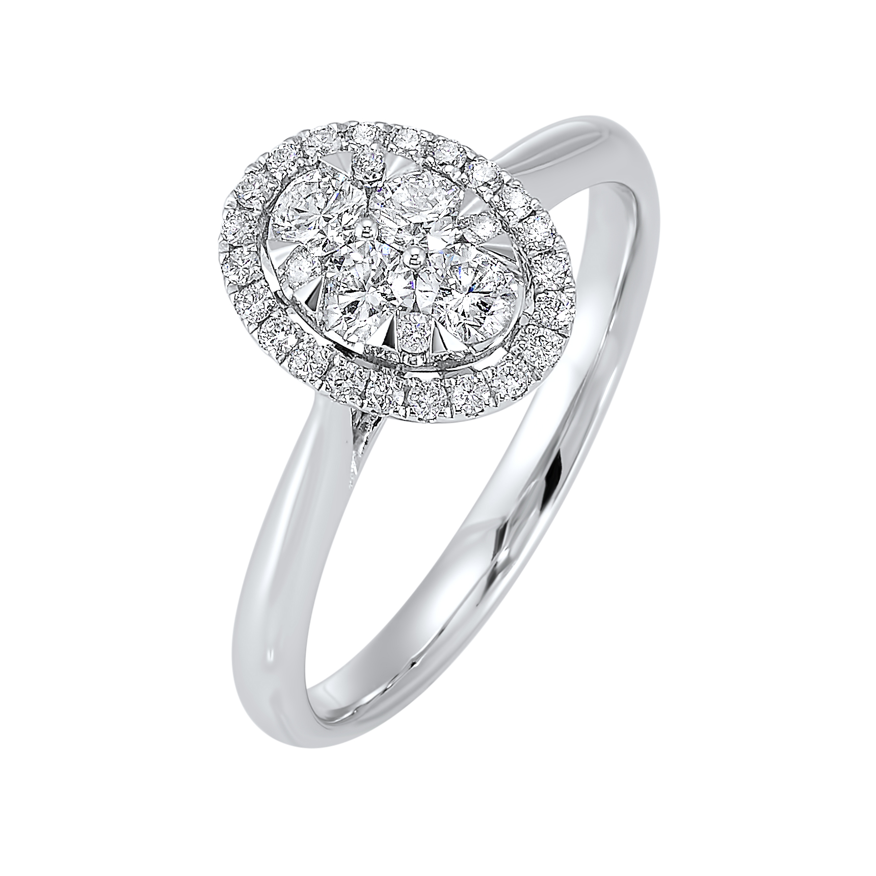 14KT White Gold & Diamond Classic Book Starbright Fashion Ring  - 1/4 ctw Ross's Fine Jewelers Kilmarnock, VA