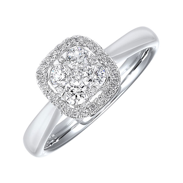 14KT White Gold & Diamond Classic Book Starbright Fashion Ring   - 1/4 ctw Ross's Fine Jewelers Kilmarnock, VA