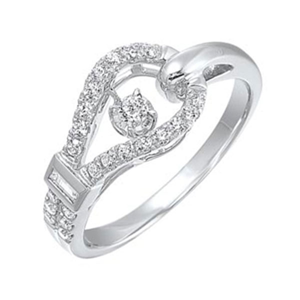 14KT White Gold & Diamond Classic Book New Rythem Of Love Fashion Ring   - 1/3 ctw Maharaja's Fine Jewelry & Gift Panama City, FL