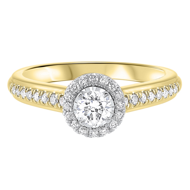 14KT White & Yellow Gold & Diamond Classic Book Tru Reflection Fashion Ring   - 1/2 ctw Ross's Fine Jewelers Kilmarnock, VA