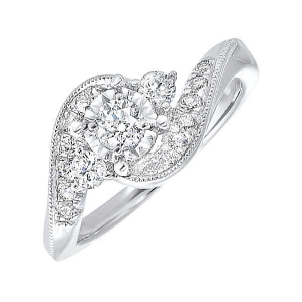 14KT White Gold & Diamond Classic Book Cash & Carry Engagement Ring   - 5/8 ctw Ross's Fine Jewelers Kilmarnock, VA