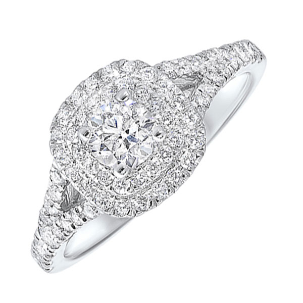 14KT White Gold & Diamond Classic Book Cash & Carry Engagement Ring   - 7/8 ctw Ross's Fine Jewelers Kilmarnock, VA