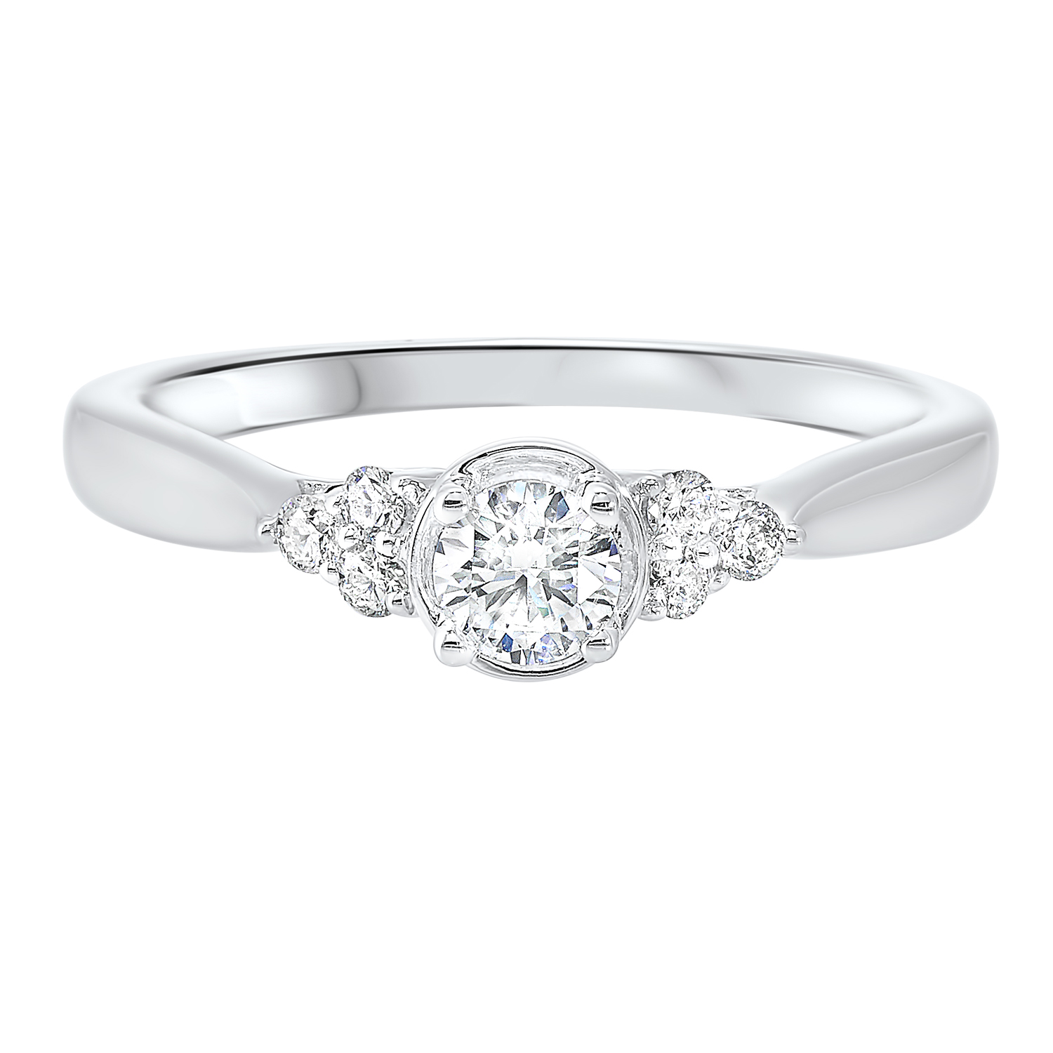 14KT White Gold & Diamond Classic Book Cash & Carry Engagement Ring   - 1/3 ctw Ross's Fine Jewelers Kilmarnock, VA