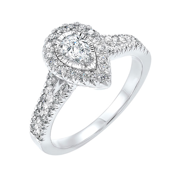 14KT White Gold & Diamond Classic Book Tru Reflection Engagement Ring  - 3/4 ctw Maharaja's Fine Jewelry & Gift Panama City, FL