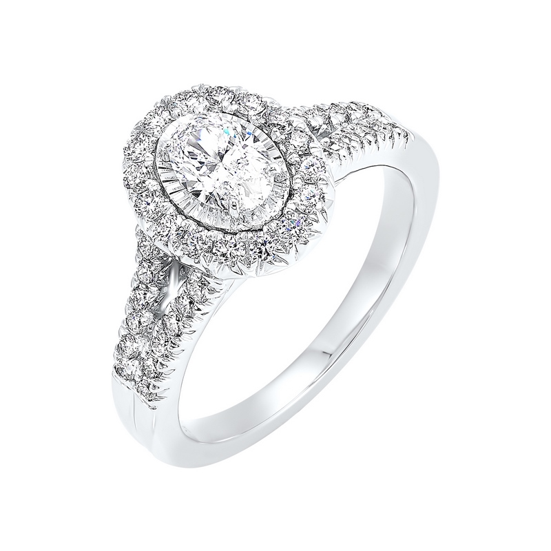 14KT White Gold & Diamond Classic Book Tru Reflection Engagement Ring  - 3/4 ctw Ross's Fine Jewelers Kilmarnock, VA