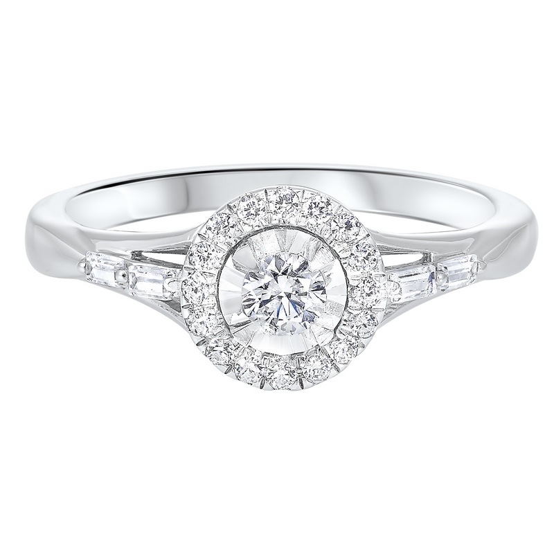 14KT White Gold & Diamond Classic Book Cash & Carry Engagement Ring   - 1/3 ctw Ross's Fine Jewelers Kilmarnock, VA