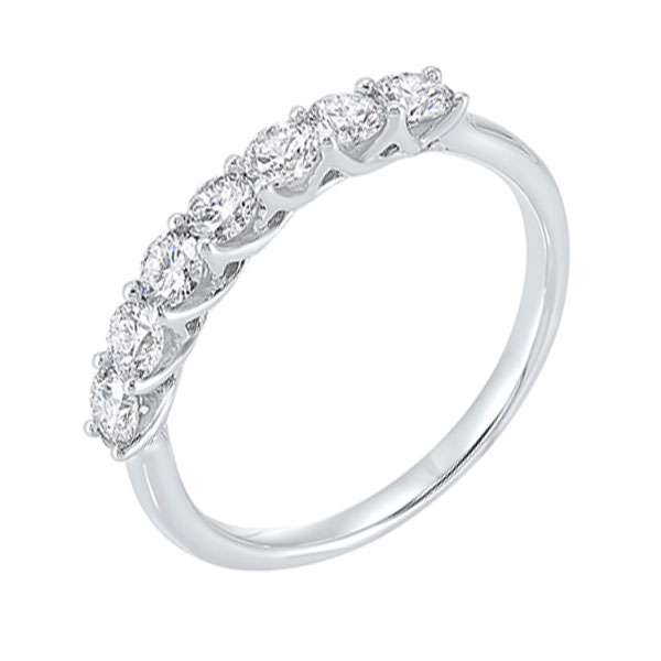 14KT White Gold & Diamond Classic Book Shared Prong Trellis Fashion Ring   - 1/2 ctw Don's Jewelry & Design Washington, IA