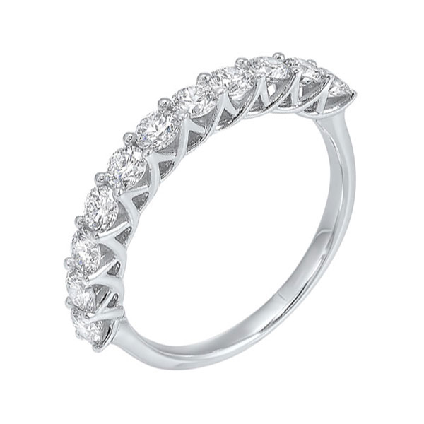 14KT White Gold & Diamond Classic Book Shared Prong Trellis Fashion Ring   - 1/4 ctw Ross's Fine Jewelers Kilmarnock, VA