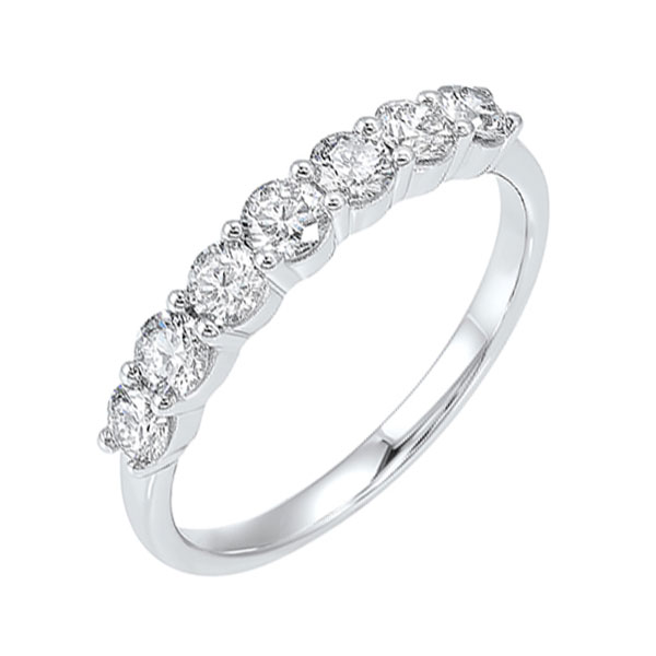14KT White Gold & Diamond Classic Book Shared Prong Fashion Ring   - 1/2 ctw Biondi Diamond Jewelers Aurora, CO