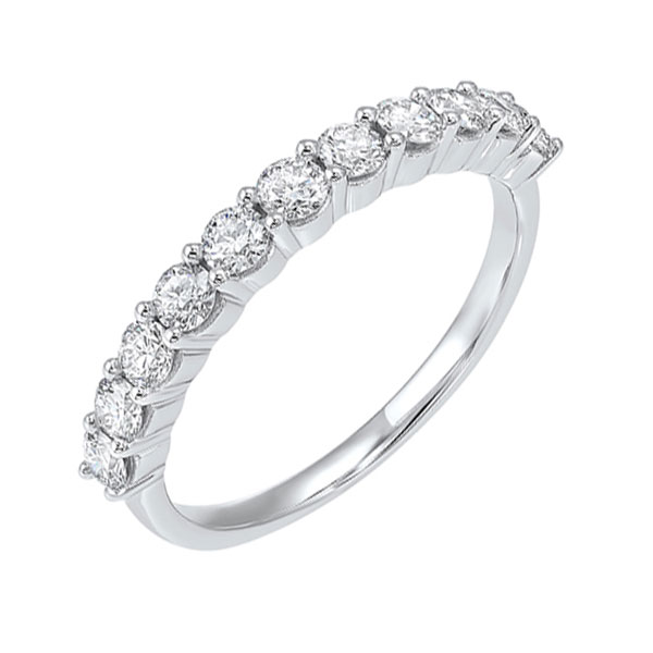14KT White Gold & Diamond Classic Book Shared Prong Fashion Ring   - 1/4 ctw Malak Jewelers Charlotte, NC
