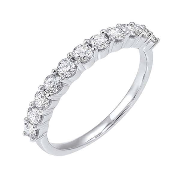 14KT White Gold & Diamond Classic Book Shared Prong Fashion Ring   - 1/2 ctw Biondi Diamond Jewelers Aurora, CO