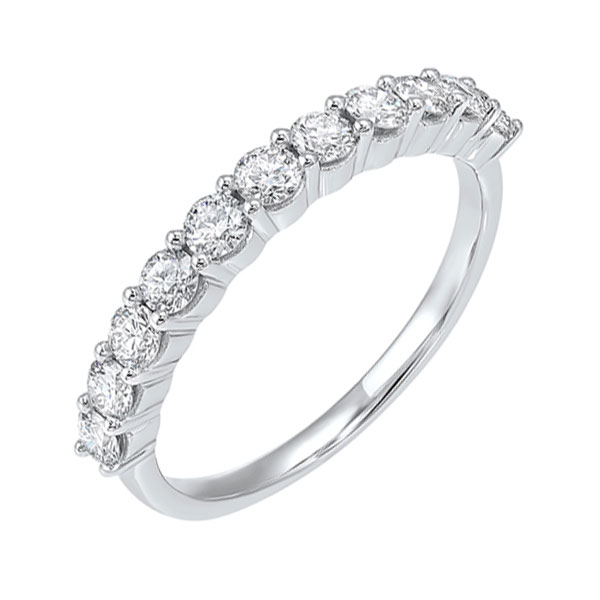 14KT White Gold & Diamond Classic Book Shared Prong Fashion Ring   - 1 ctw Biondi Diamond Jewelers Aurora, CO