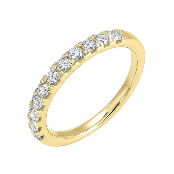 14KT Yellow Gold & Diamond Classic Book Split Pave Bridal Set Ring   - 1/10 ctw Enchanted Jewelry Plainfield, CT
