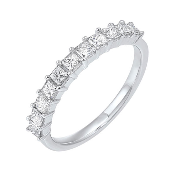 14KT White Gold & Diamond Classic Book Princess Prong Fashion Ring   - 1/4 ctw Maharaja's Fine Jewelry & Gift Panama City, FL