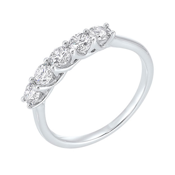 14KT White Gold & Diamond Classic Book Shared Prong Trellis Fashion Ring   - 1-1/2 ctw Biondi Diamond Jewelers Aurora, CO