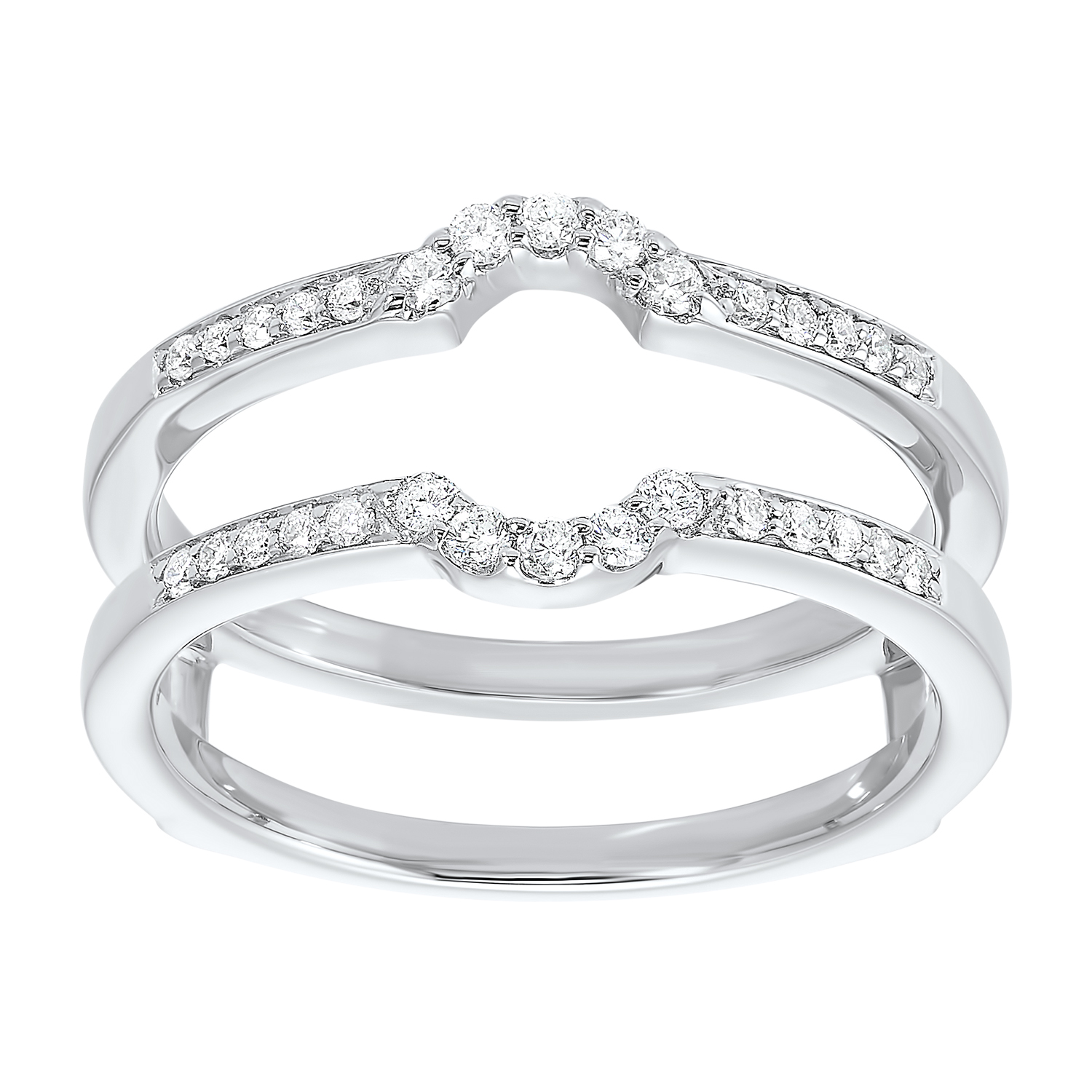 14KT White Gold & Diamond Classic Book Bridal Bells Engagement Ring  - 1/4 ctw Ross's Fine Jewelers Kilmarnock, VA