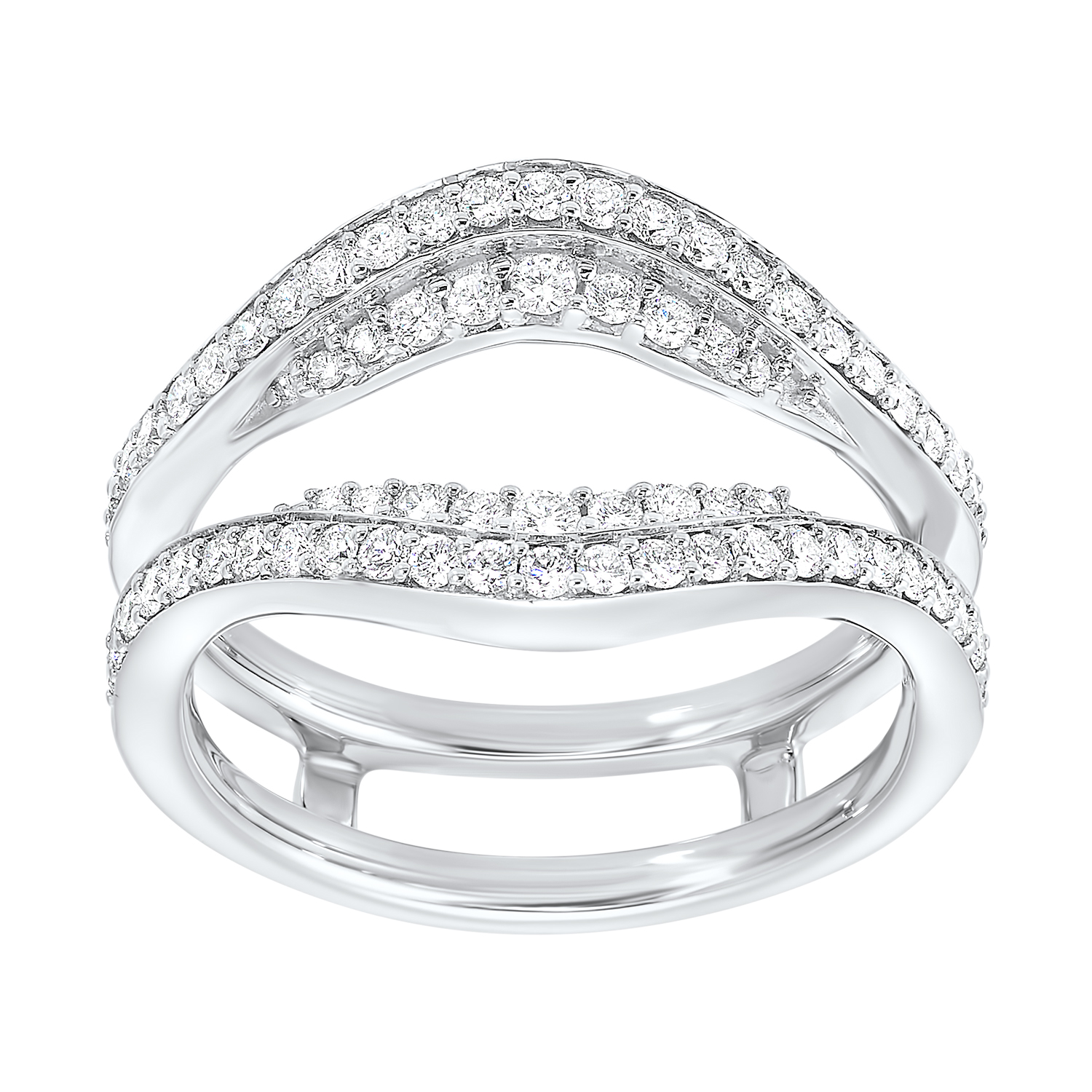 14KT White Gold & Diamond Classic Book Bridal Bells Engagement Ring  - 5/8 ctw Ross's Fine Jewelers Kilmarnock, VA